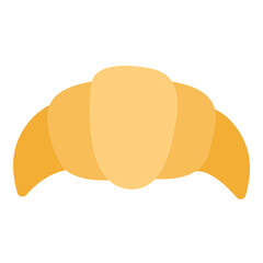Croissant flat icon. Croissant vector illustration.