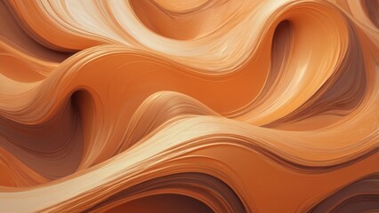 Soft, flowing orange waves with gentle curves, creating a smooth, dynamic fabric texture that evokes a sense of warmth and movement