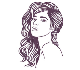 vector of girl 