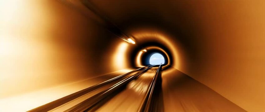 Hyperloop tunnel speed motion blur, hyperloop tunnel high-speed perspective, hyperloop tunnel futuristic transport shot