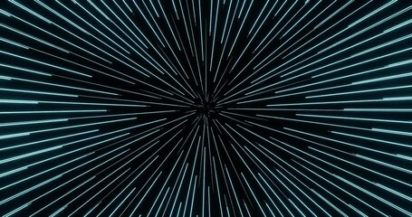 Dynamic spiral animation. Cyberpunk hypnotic animation with neon blue stripes. 4K looped abstract background. 4k video - Powered by Adobe