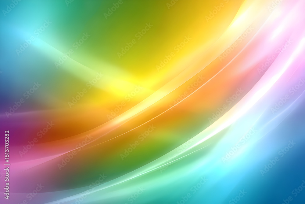 Aufkleber abstract colorful background with smooth gradient and light effects creating a vibrant and dynamic d