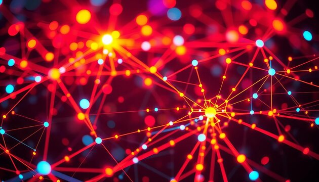 Abstract network nodes exchanging data streams,   computer network,   bits