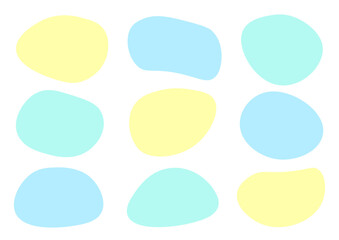 ゆるい形の夏色フレームセット