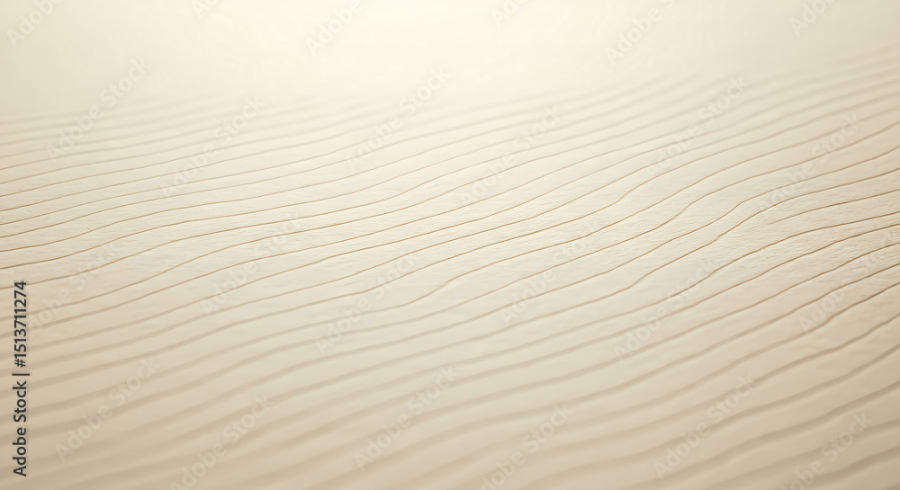 Aufkleber Serene Sand Dune Texture Subtle Waves Pattern Desert Beach Background