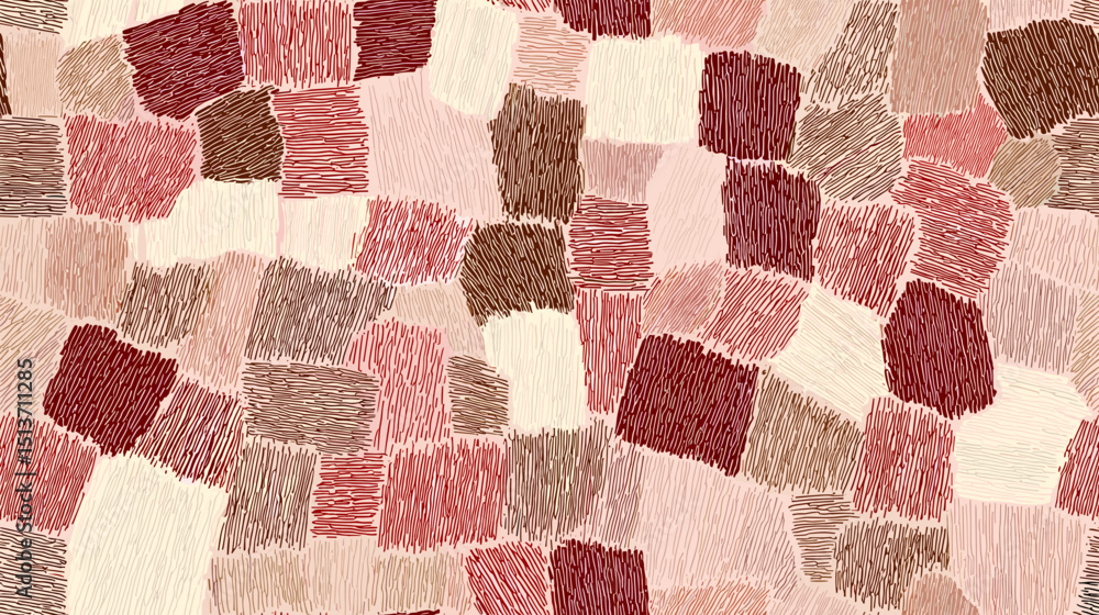 Aufkleber abstract seamless pattern with textured blocks in soft pastel colors