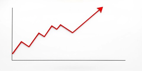 A sharply declining business graph, red line plummeting downwards on white background,  poor performance,  financial trouble