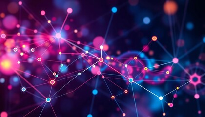 Abstract network graphic depicting data analysis and strategic choices,  control,  information