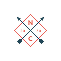 Fun vector design of Nashville city silhouette suitable for stickers or prints	