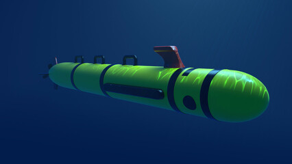 REMUS Unmanned Underwater Autonomous Drone Submarine
