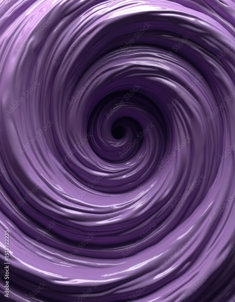 Aufkleber swirling purple spiral pattern illustration with depth. abstract dynamic design with vibrant energy.