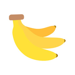 banana vector illustration. banana flat icon