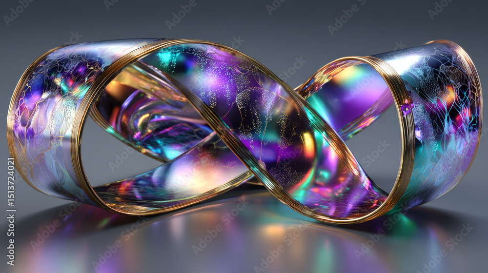 Poster abstract holographic tape isolated on transparent background. vector realistic illustration of silve
