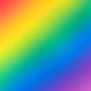 Diagonal rainbow gradient background with smooth transitions between red orange yellow green blue and purple vibrant colorful abstract pattern for pride design wallpaper celebration and creativity

