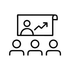 Business presentation on transparent background for web and graphic design