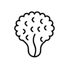 Bushy irregular floral shape icon on transparent background for web and graphic design