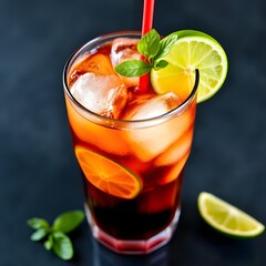 Fototapeta premium cocktail with lime