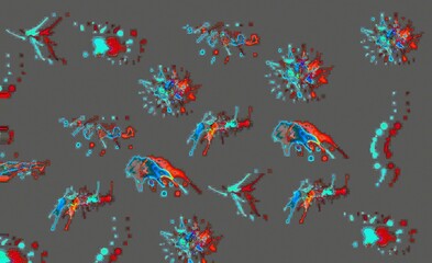 abstract patterns on gray