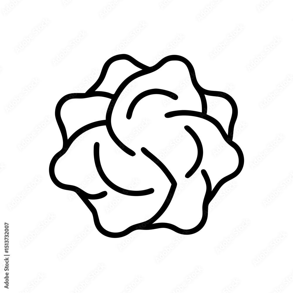 Poster rough circular flower icon on transparent background for web and graphic design