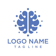 Creative brain icon representing knowledge, thinking, and tech innovation. Great for digital brands, AI, or education use.