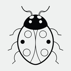 Obraz premium ladybug on white background