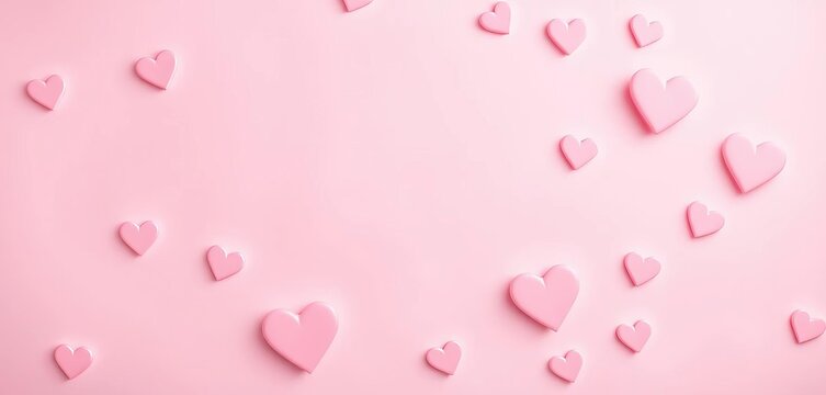 Soft pink heart background with subtle texture, perfect for Valentine's Day, texture, soft