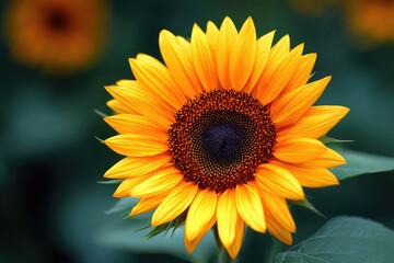Obraz premium Close-up view of a vibrant sunflower.