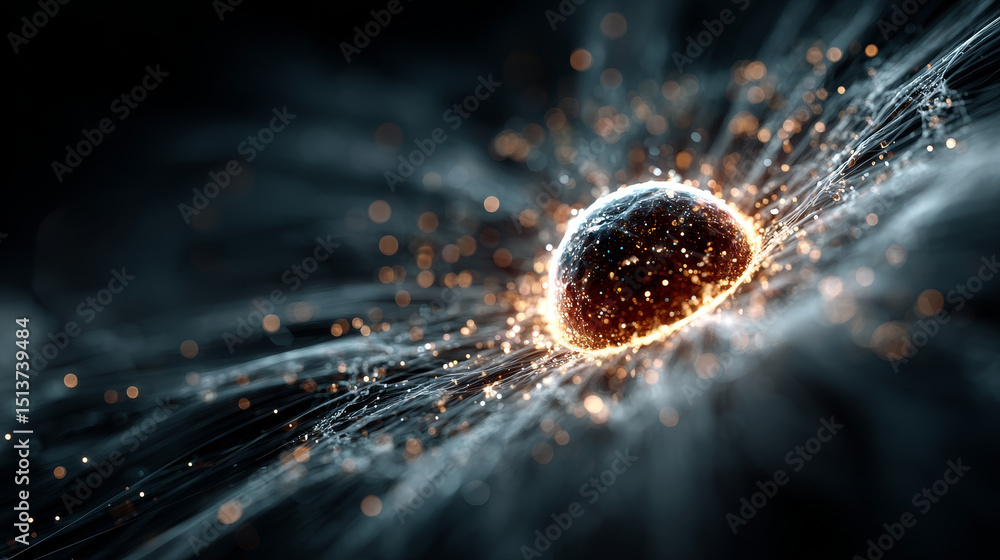 Poster quantum computer technology. illuminating the path to quantum innovations, artificial intelligence, 