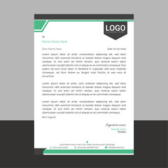 Professional and modern corporate letterhead template with a clean layout and sharp lines, ideal for business communication, branding documents, and professional office use