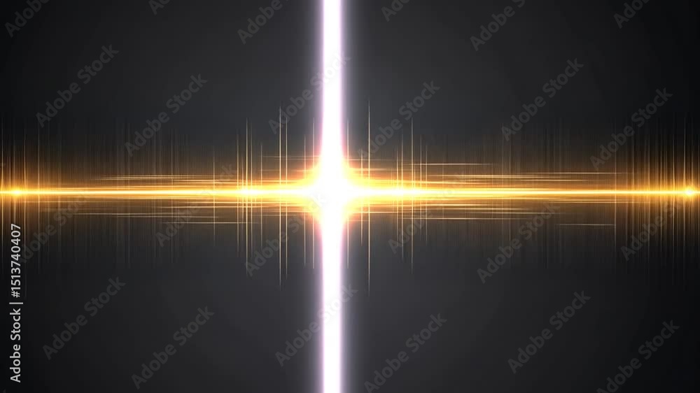 Poster abstract design with light streaks and vertical lines