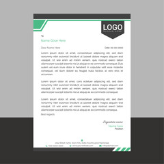 Professional and modern corporate letterhead template with a clean layout and sharp lines, ideal for business communication, branding documents, and professional office use