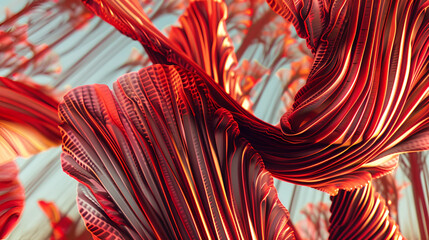 AI-enhanced petal with visible neural filaments and paint textures