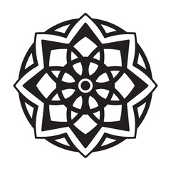 Abstract Star Mandala Design Element Art & Illustration