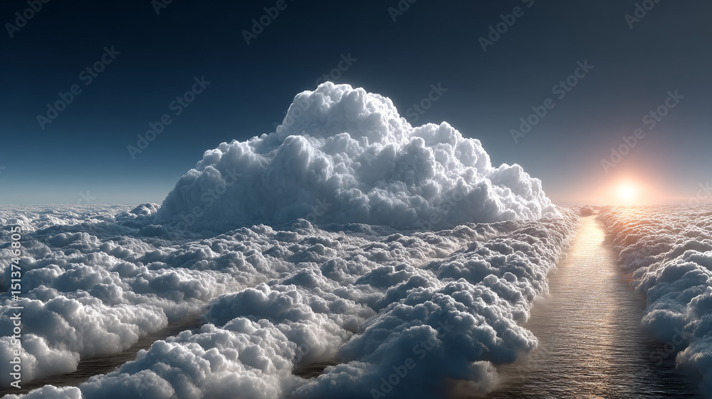 Poster iaas: infrastructure as a service, cloud computing, hand of robotic holding glowing iaas technology 