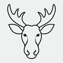deer head vector
