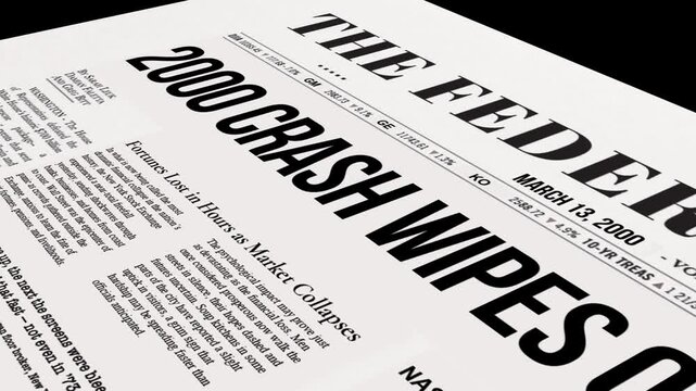 A detailed closeup view of a newspaper that states the federal reserve