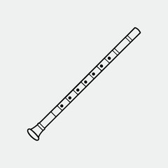 line art of a musical instrument on the white background
