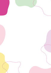 Artistic Pastel Abstract Composition: A minimalist, elegant composition featuring soft pastel colors and free-flowing shapes. perfect for a sense of peace and serenity.