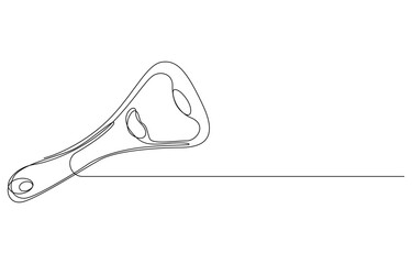Bottle Opener one continuous line drawing