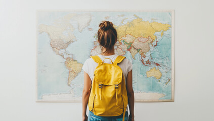 A young woman ready to travel