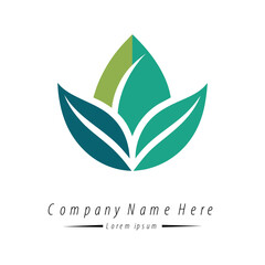 Fototapeta premium Leaf logo