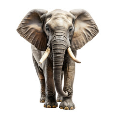 Fototapeta premium Elephant isolated on a transparent background