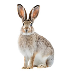 Hare isolated on a transparent background