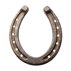 Horseshoe isolated on a transparent background