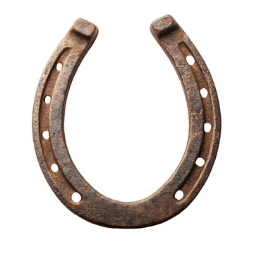 Horseshoe isolated on a transparent background