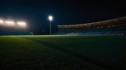 stadium lights at night, Generative Ai