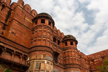 Red Fort Turrets and Walls