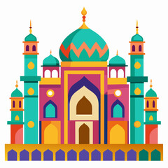 tajmohol vector illustration