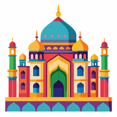 tajmohol vector illustration
