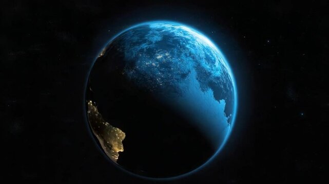The Earth rotates slowly astronomy background